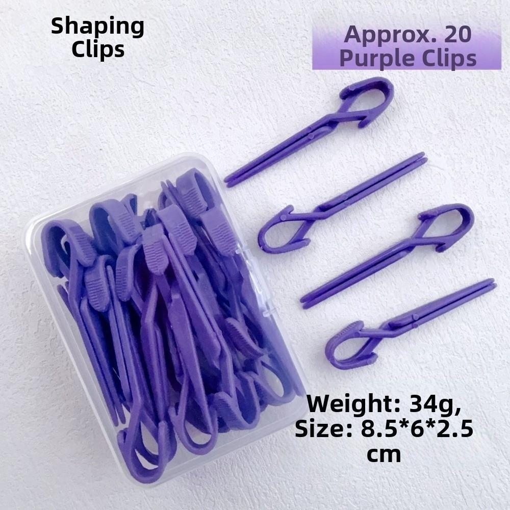 20pcs Pink Purple Nail Painting Protection Clip for Manicure Tools