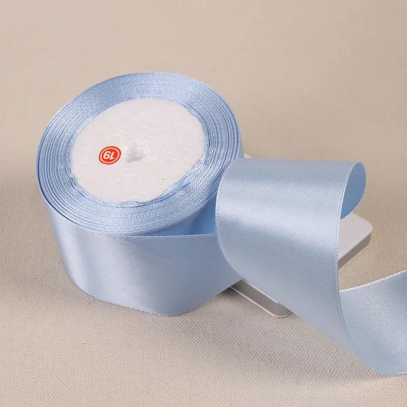 25Yards/Roll 6mm-50mm Ribbons DIY Bow Crafts Polyester Satin Ribbons Christmas Home Decor Accessories Tape Wedding Gift Wrapping