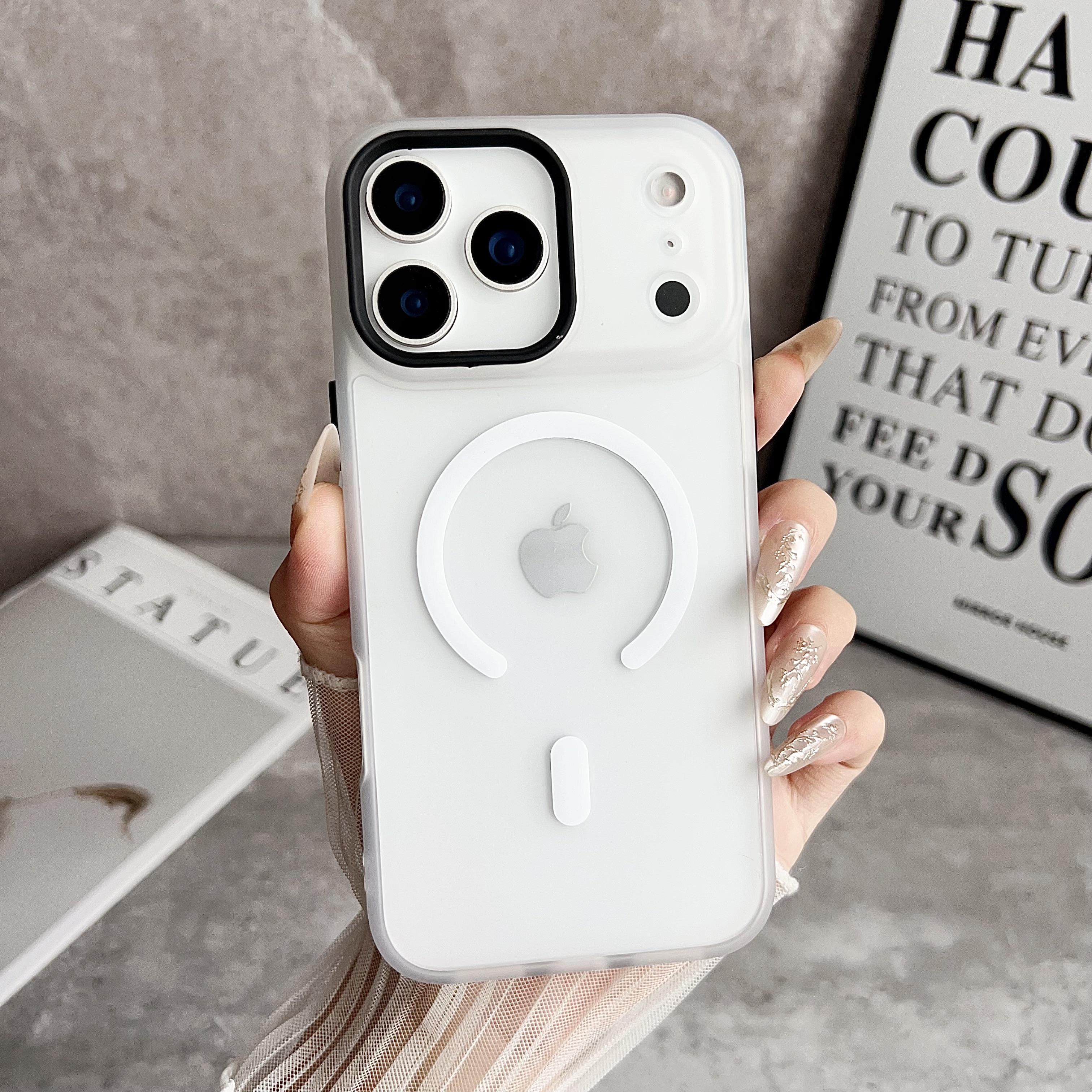 

Luxury Matte Translucent Shockproof Magnetic Case for IPhone 17 Pro Max 16 15 14 Plus 13 12 11 Pro Max 16e 17Air Magsafe Cover For iphone 13 белый