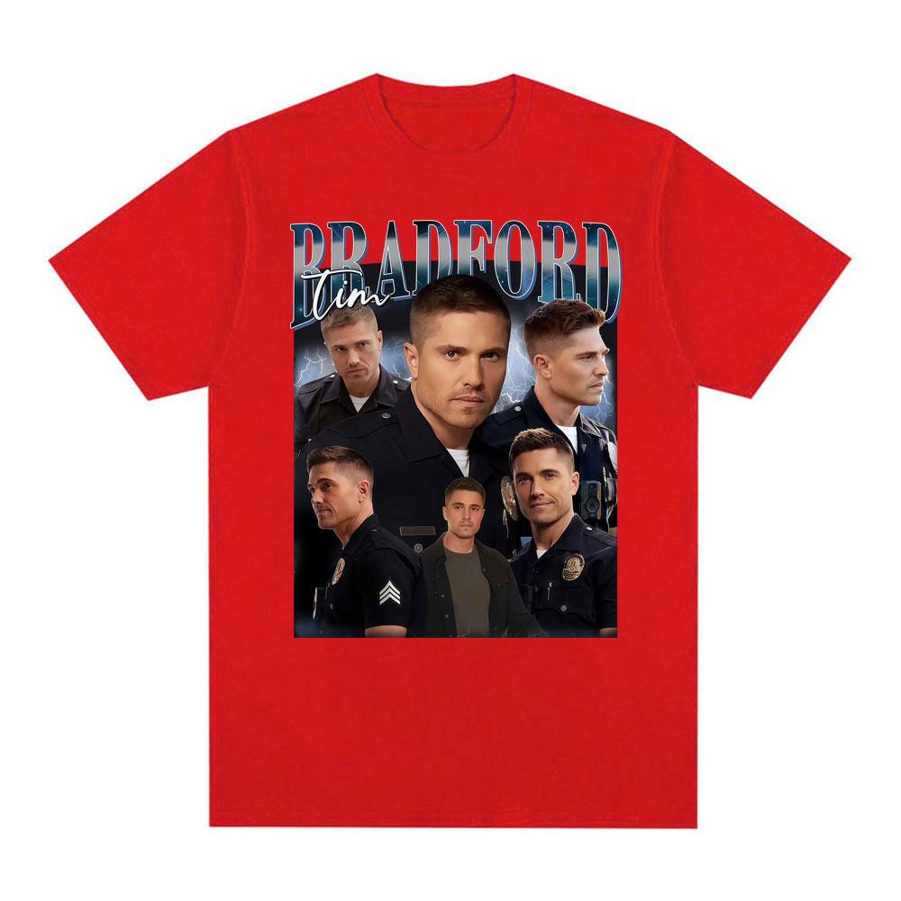 Tim Bradford The Rookie Vintage 90s Movie Pattern Unisexs Tshirt Fashion Hip Hop Oversized Tshirt Comfortable Cotton Tshirt
