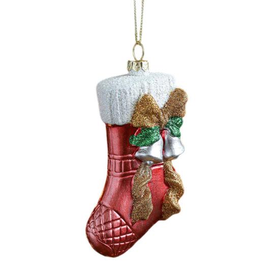 Christmas Ornaments Textured Bear Decorations Cute Playful Santa Hat Glove Sock Designs Versatile Xmas Tree Home Decor Accents