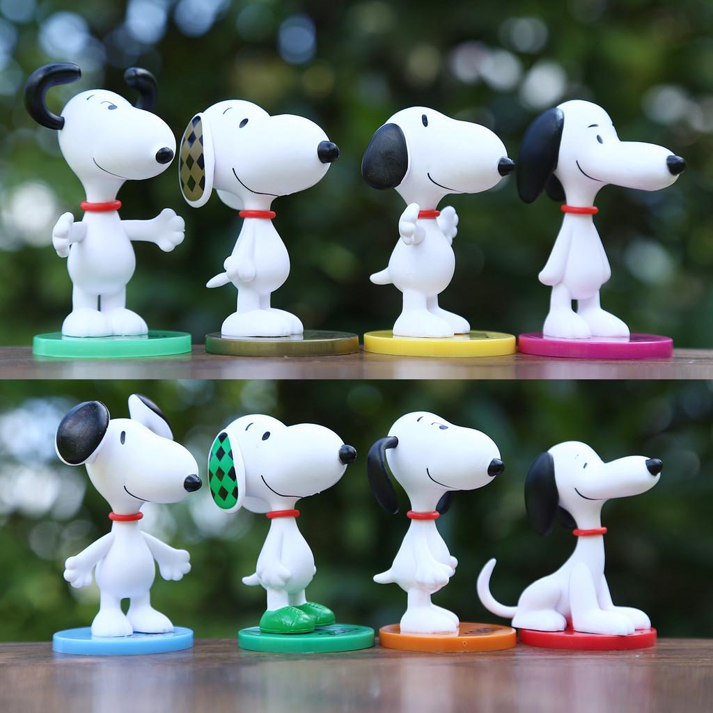 Snoopy Pvc Collectible Figures With Cute Cartoon Design For Kids And Fans