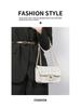 2024 A/W Women's Tweed Chain Underarm Shoulder Bag - High-End Small Square Crossbody