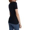 Tommy Hilfiger Logo Print V-Neck Short Sleeve T-Shirt Women Tops Deep-Sea-Blue 7648538-079