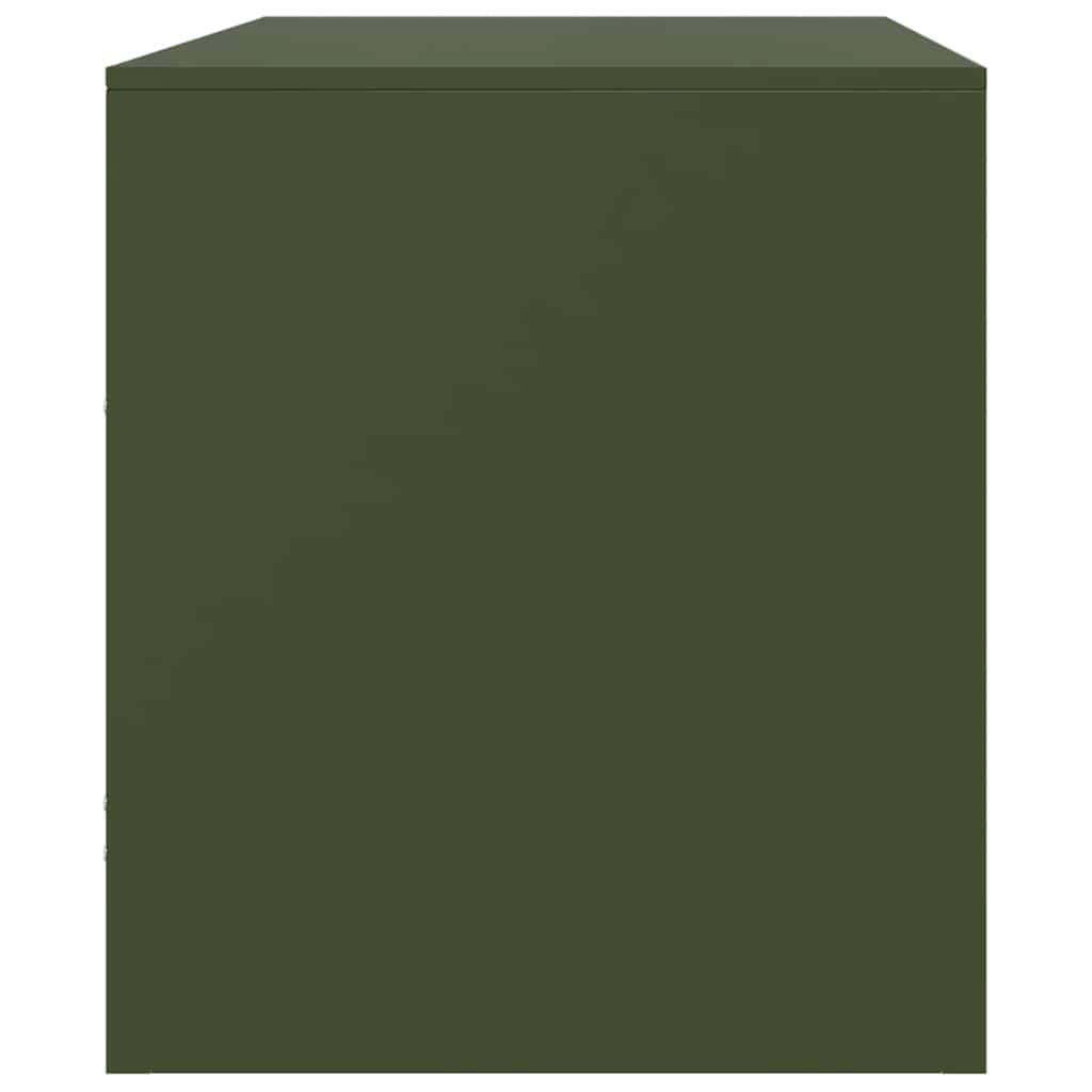 TV Cabinets 2 pcs Olive Green 67 x 39 x 44 cm Steel