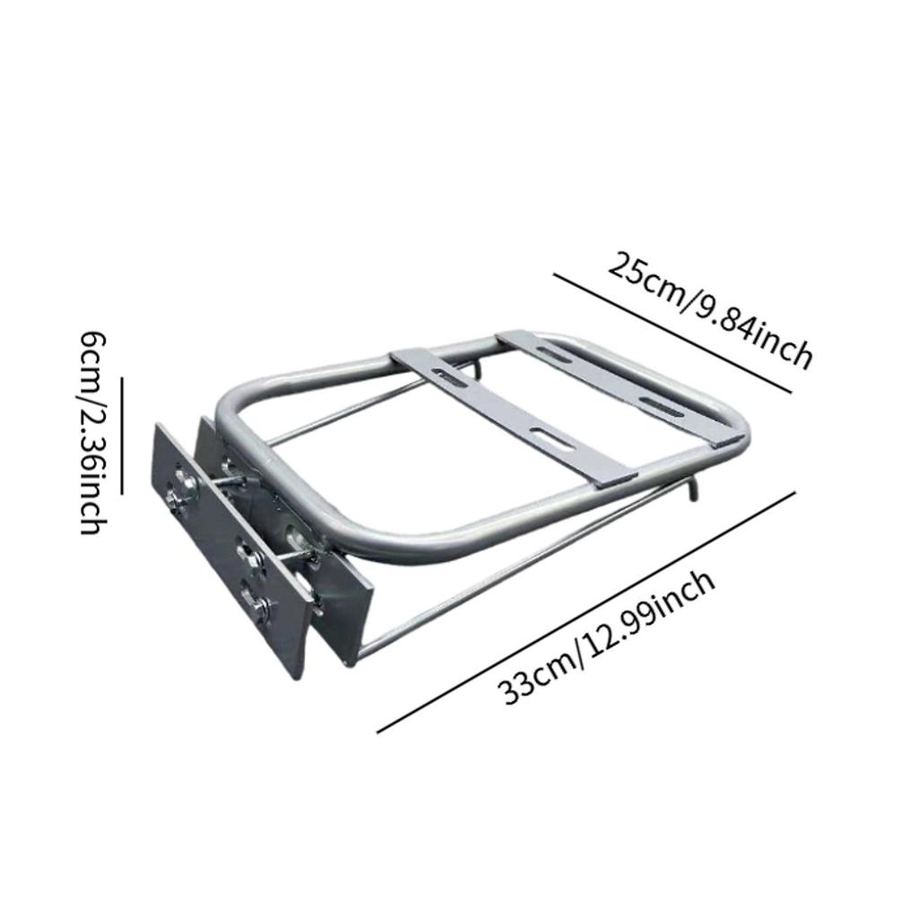 Motorcycle Cargo Carrier for Rear Storage, Tail Box Holder Electric Bikes