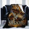 Hollow Knight Silksong Gothic Knitted Fashion Blanket Coral Fleece Plush Indie Game Soft Throw Fashion Blanket Bedspread Quilt Multi-functio