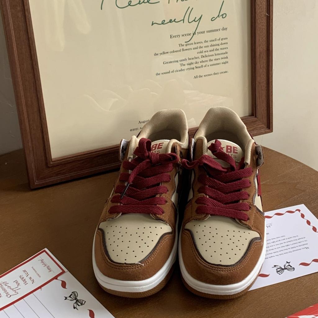 American high street board shoes women's 2025 autumn new 2025 direct sales contrasting color versatile sports retro trendy shoes