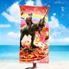space Cowboy cats dinosaur Abstract funny meme art Soft Beach Towels Quick Dry Pool Towel Travel Gym bathing Spa Camp sport Gift