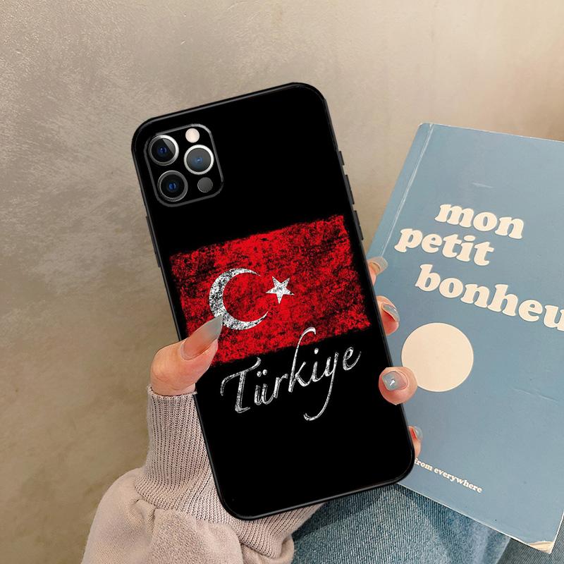 Turkey Turkish Flag Case For iPhone 17 Air 16 15 14 13 11 12 Pro Max 13 mini XR 15 16 Plus 16e Back Cover Shell