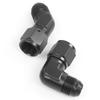 4AN 6AN 8AN 10AN 12AN Flare 90 Degree 45 Degree Fitting Female/Male Union BLACK