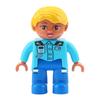 Big Building Blocks Boy Girls Family Policemen Figures Doll Compatible Duplos Children Kids Self Locking Bricks Assemble Toys