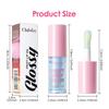 Clubday 6pcs Glossy Fruit Lip Oil Set Shimmery Hydrating Lip Gloss Tint Nourishing Mirror Plumping Liquid Lipstick Makeup Cosmetics Gift