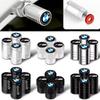 BBIZ5 4Pcs Car Wheel Tire Air Valve Caps Stem Cover with Color Brand Logo For BMW X1 X3 X5 F31 F30 F10 F11 E70 F25 F01 F02 F26 F23 F45