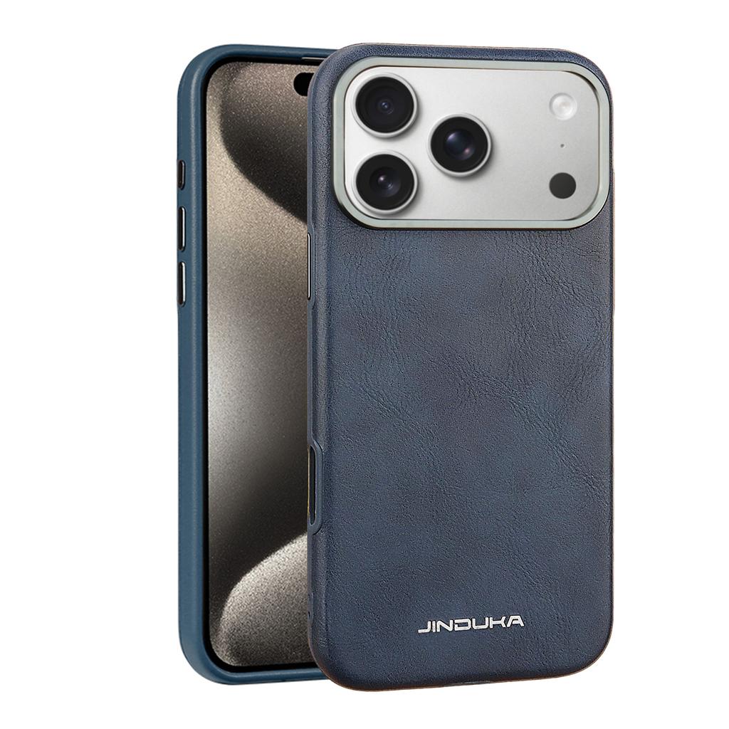 Luxuriöses Business-Style Veganleder-Case für iPhone 17 Pro Max Air 16 15 14 Plus 13 Magnetische Hülle Rundumschutz