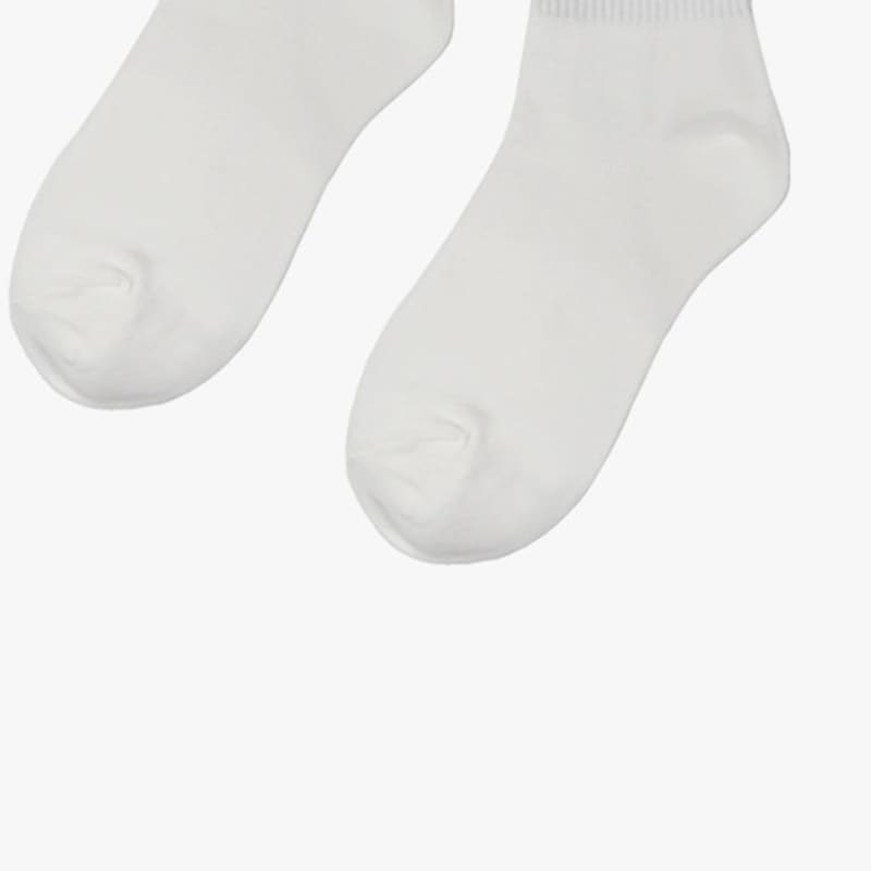 Pink PINEAPPLE [3EA 1SET] SMILE MIDDLE SOCKS_WHITE