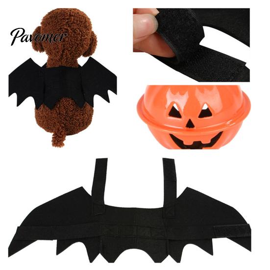 Pet Photo Prop Costume Cat Bat Wings, Halloween Costume, Puppy Cosplay Outfit, Party Cute Wings for Cats Dogs Dress Up Accessory Easy Put On