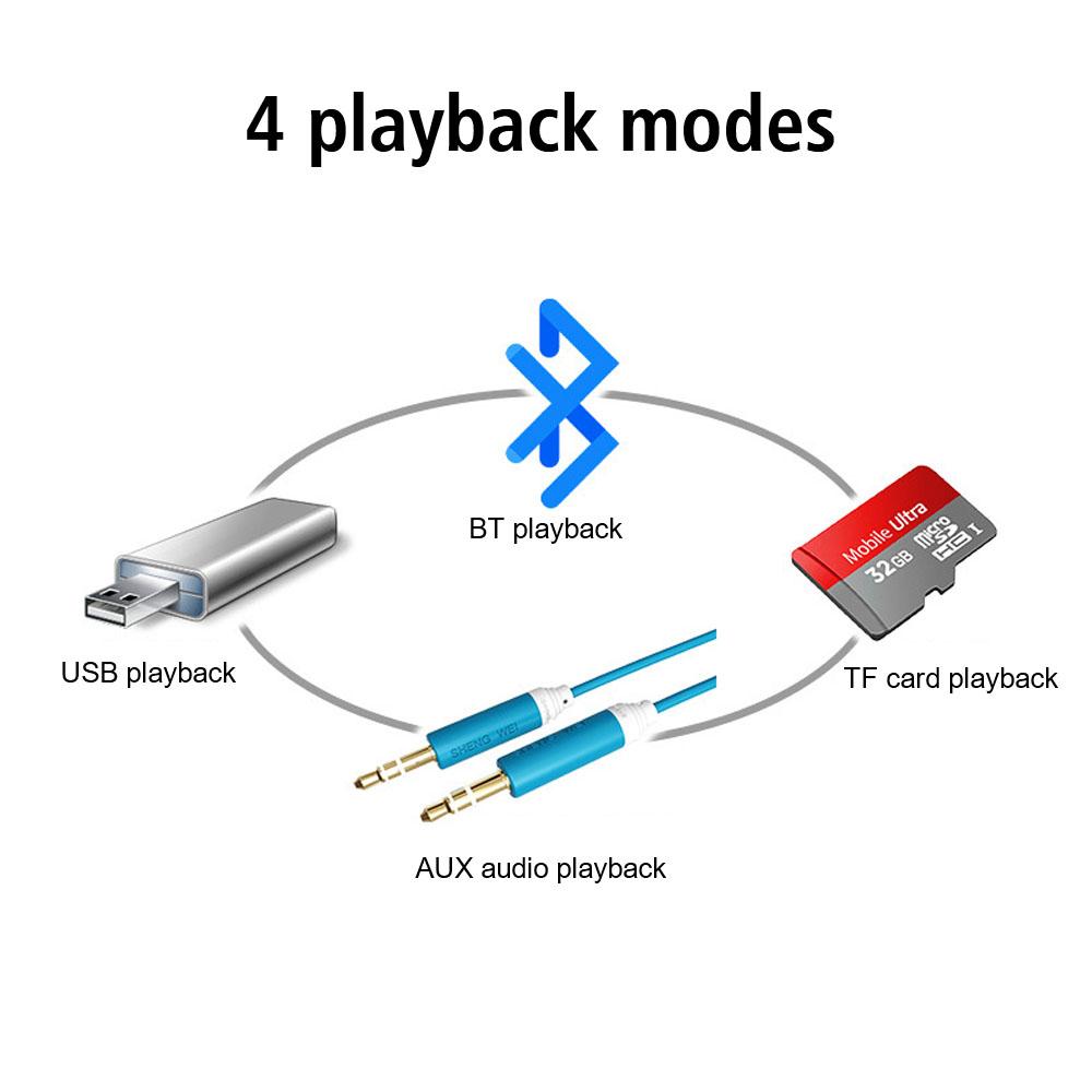 Multicolor Lighting Car Accessories Car Radio Car MP3 Player Digital BT Audio Music Stereo Remote Control Car MP3 Player