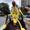 Silly Big Banana Plush Doll Headband Funny Wide-brimmed Hairpin Creativity Big Banana Hairband
