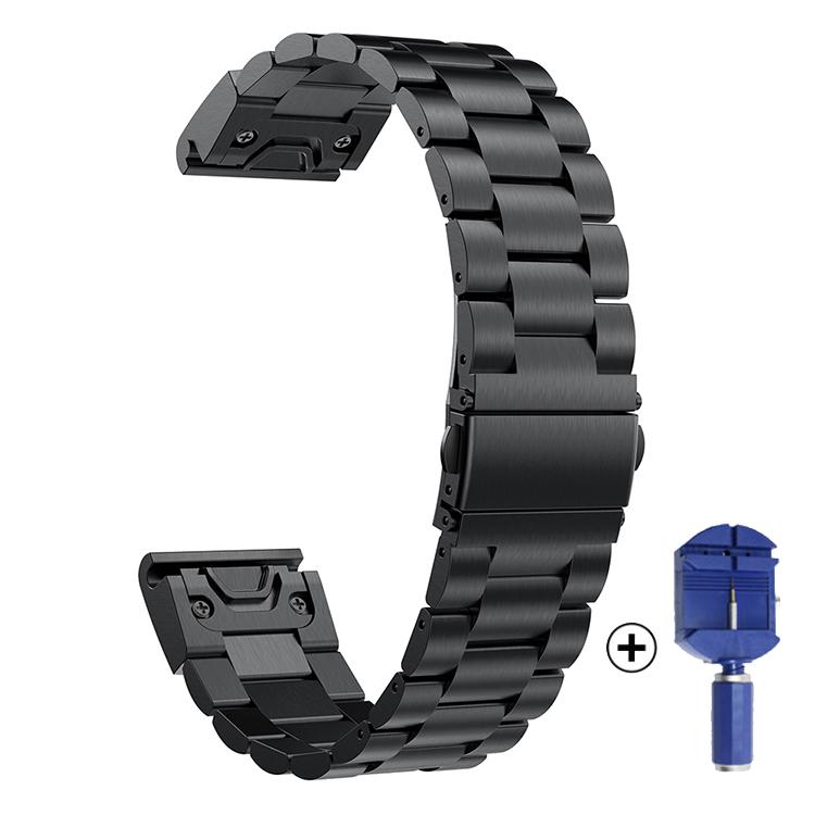 Nerezový řemínek pro Garmin Fenix 5 5S/5X Plus/6S 6X Pro/Forerunner 945 Řemínek 22MM Náramek Rychloupínací Kovový Pásek na Hodinky Correa