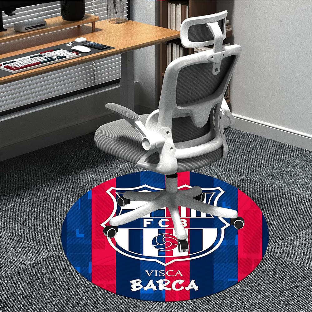 

1pc Barcelona FC Office Round Area Rug, Under Office Chairs Bedroom Living Room Home Decor a1016281 80cm by 80cm