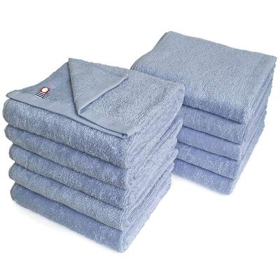Beauty Imabari Towel Kommerzielles Gesichtshandtuch 10er-Set Murakami-Handtuch M Farbe 34x86cm Für Schönheitssalons 100 Farben Leicht und dünn (Nr. 03 Grau)