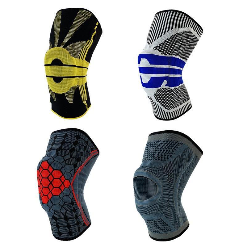 Sports Nylon Knee Pads Basketball Equipment Men's Meniscus Silicone Fish Scale Joint Running Football Knee Cover Volleyball