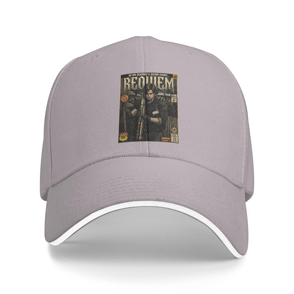 Residents Evils 9 Requiem Leon Retro Vintage Comic Cover Art Baseball Cap Spring Stylish Trucker Hat Men Outdoor Baseball Caps
