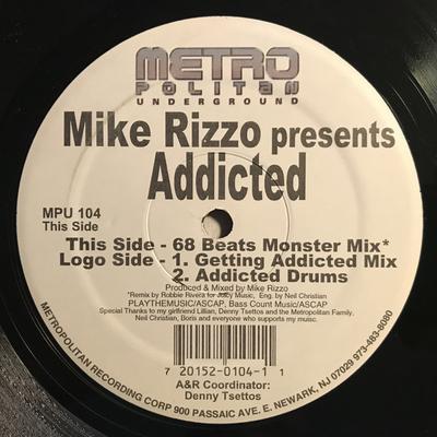 12inch Record MIKE RIZZO - Addicted MPU104 Metropolitan Un 1999 US Dance & Electronica Used