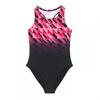 Girls Challenge Tech Geometric Pattern One Piece Swimsuit