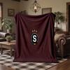 Sparta Prague Print Flannel Blanket Soft Warm Sofa Bed Throw Blanket For Home Office Bedroom