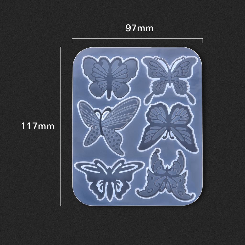 Cute Cat Butterfly Animal Earring Keychain  Epoxy Resin Silicone Mold DIY Spider Snake Pendant Jewelry Making Decoration Crafts