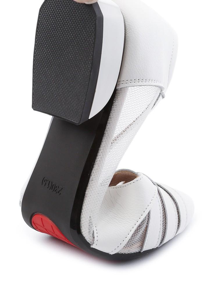 Fashion GKTINOO Pointed Toe Sandals Women Shoes Summer 2025 Designer Mid Heels Genuine Leather Woman Shoes Mesh Hollow Mujer Zapatos