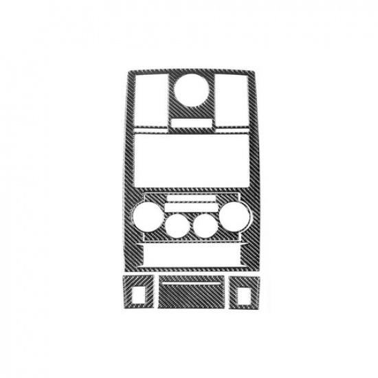 5Pcs Carbon Fiber Interior Central Console Cover Trim For Chrysler 300 2008-2010