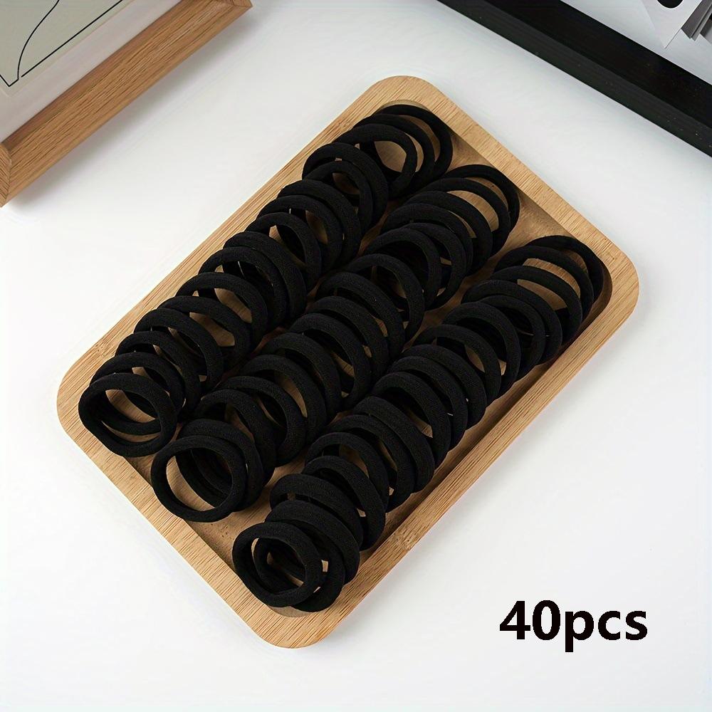 20/40 Solid Color Elastic Hair Bands | High Elasticity, Stylish and Easy Ponytail Rack, Suitable for Ladies Daily and Casual Use