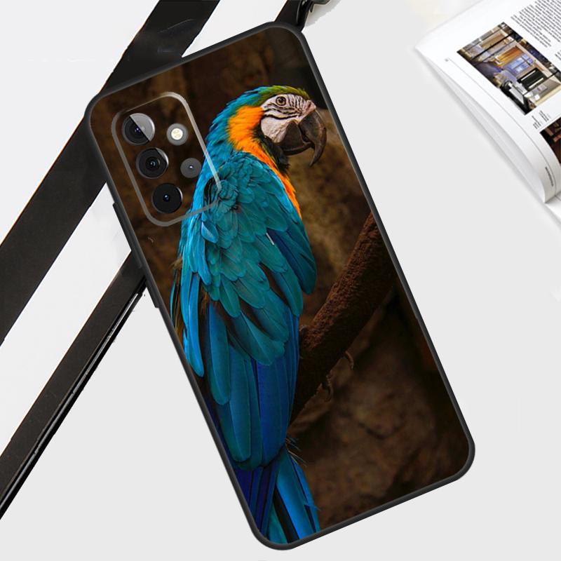 Animal Parrot Birds Case For Samsung Galaxy A55 A35 A15 A56 A36 A26 A16 A06 A54 A34 A14 A12 A22 A32 A52 A13 A53