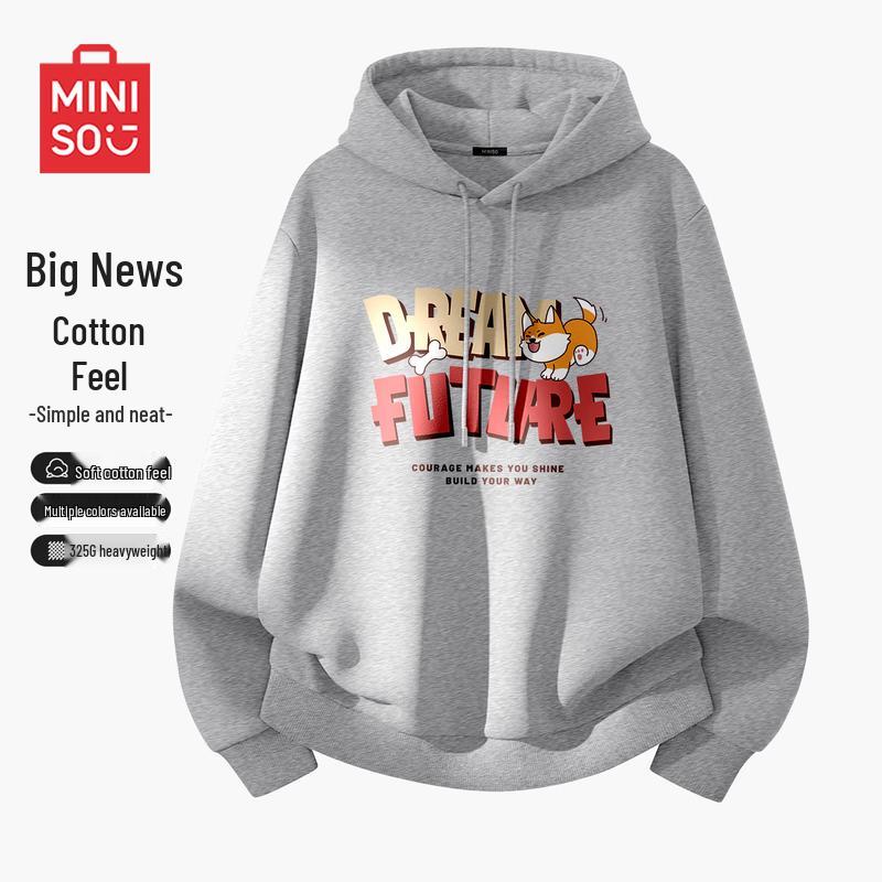 MINISO Men s American Style Hooded Sweatshirt 4XL