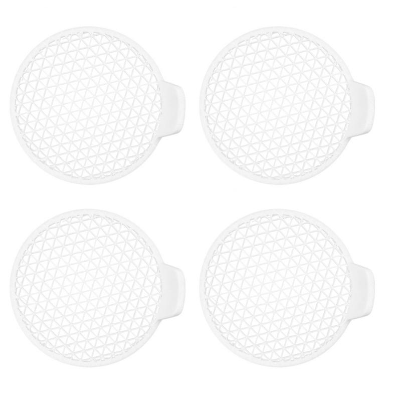 

Snap On Bathroom Drain Filter 4 Pack Hair Catcher ABS Plastic Shower Accessories for Bathtub, Sink, Kitchen, Shower