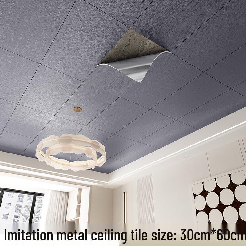 

Водонепроникні самоклеючі металізовані наклейки для декору стелі та стін 300x600mm with Adhesive