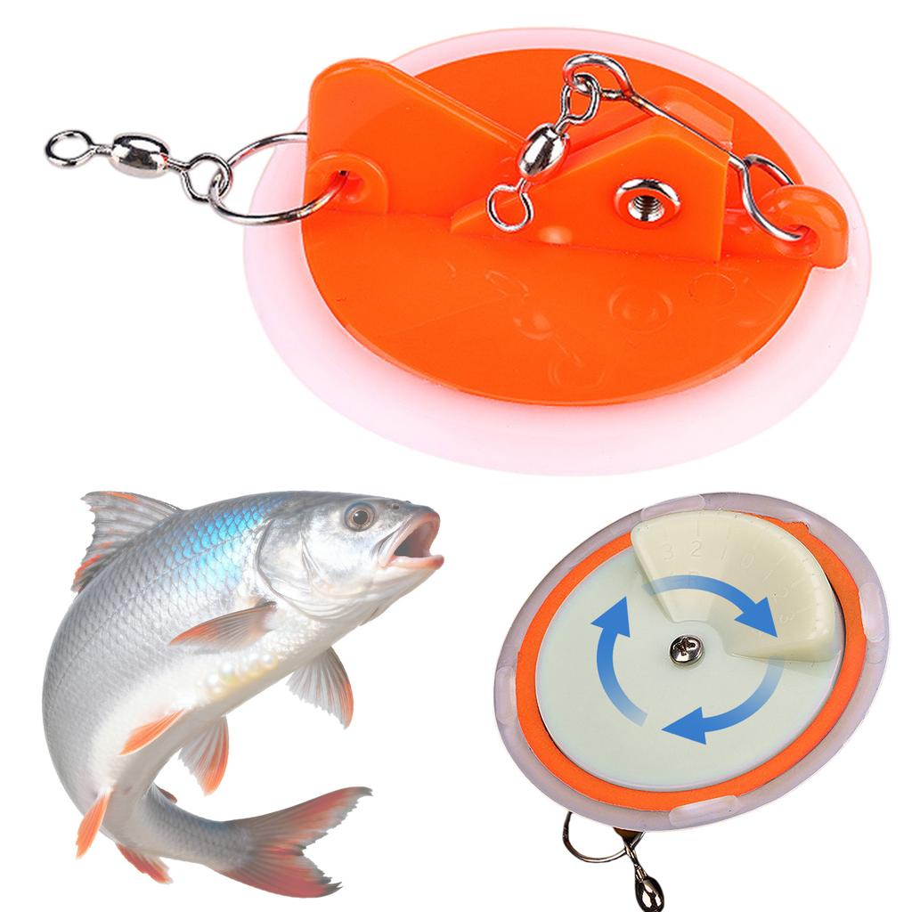 Luminous Trolling Diver Disc Connector with White Bottom Adjustable Stable for Fishing Angling Bass Mandarin Various Fishes