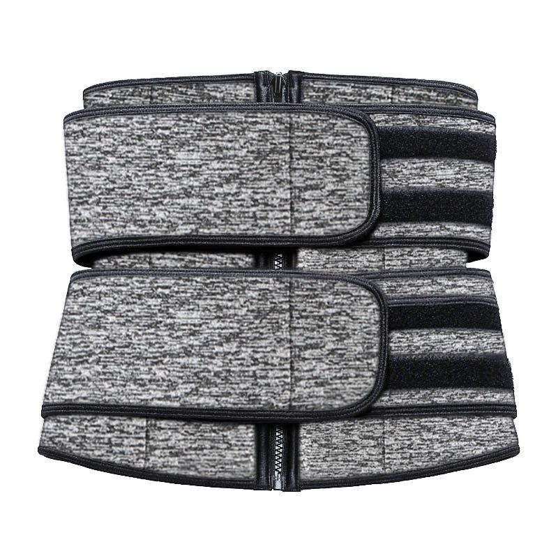 Women's Slimming Waist Trainer with Heated Double Belt & Hip Lift Zipper