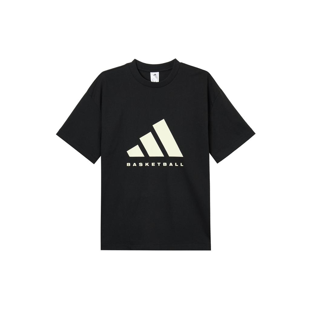 Adidas BASKETBALL T Shirt Unisex Black JY0199-