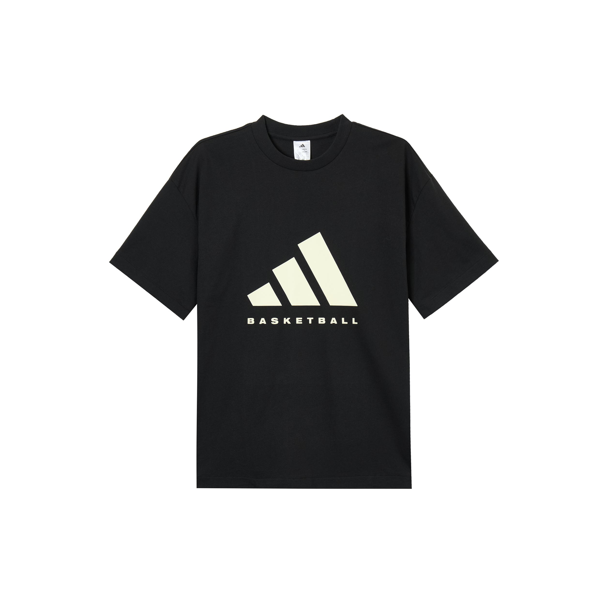 Adidas BASKETBALL T Shirt Unisex Black JY0199- XL