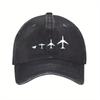 Airplane Evolution Paper Plane To Jet Baseball Cap Polyester Casual Adjustable Outdoor Hat