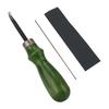 Leather Edge Beveler with Wooden Handle Chamfering Beveling Cutting Tool for DIY Leathercraft