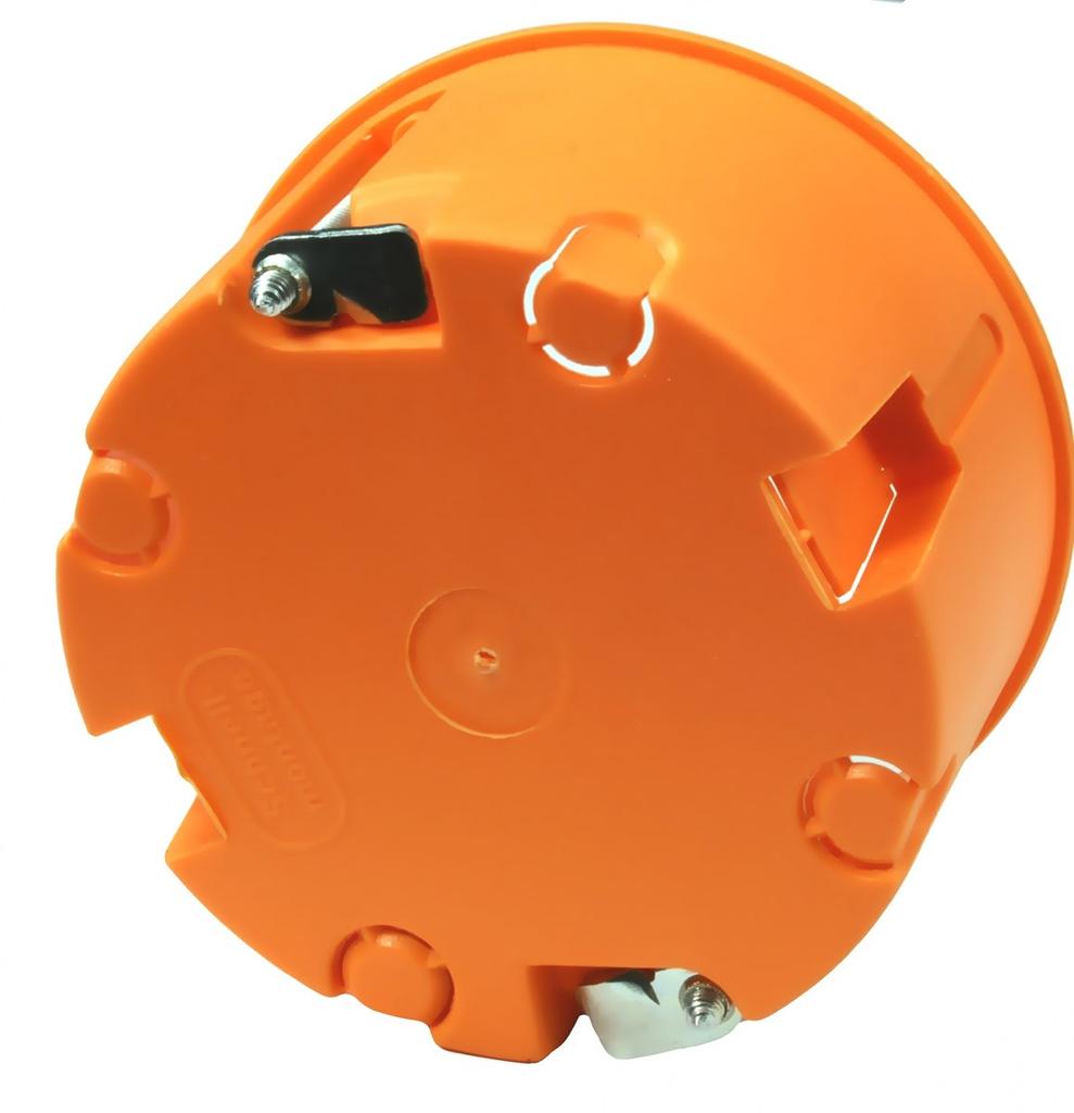 Hollow wall box 60mm, shallow, 35mm deep, grey, E135