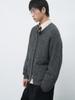 Generalidea Man Wool Blend Hairy Loose Fit Cardigan [Charcoal] / Sbe4M04012