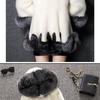 Promotional imitation fur new fashion imitation mink fox fur women's coat slim hooded medium and long