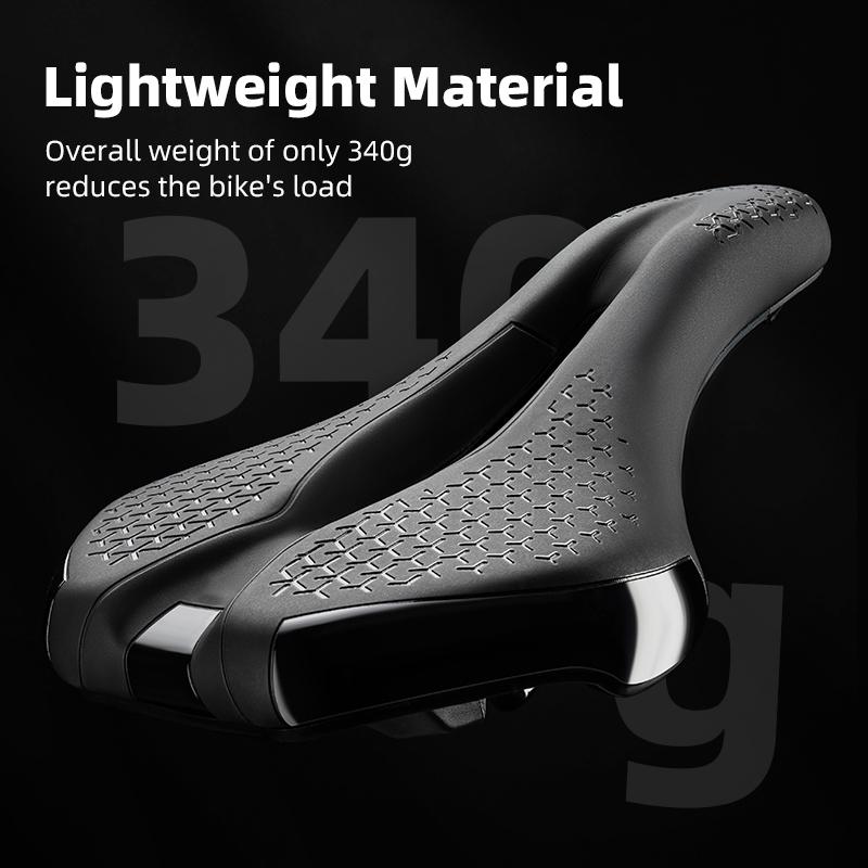 Bicycle Saddle Lightweight Non-Slip PU MTB Road Bike Saddle Shockproof Breathable Hollow Cycling Seat Cushion