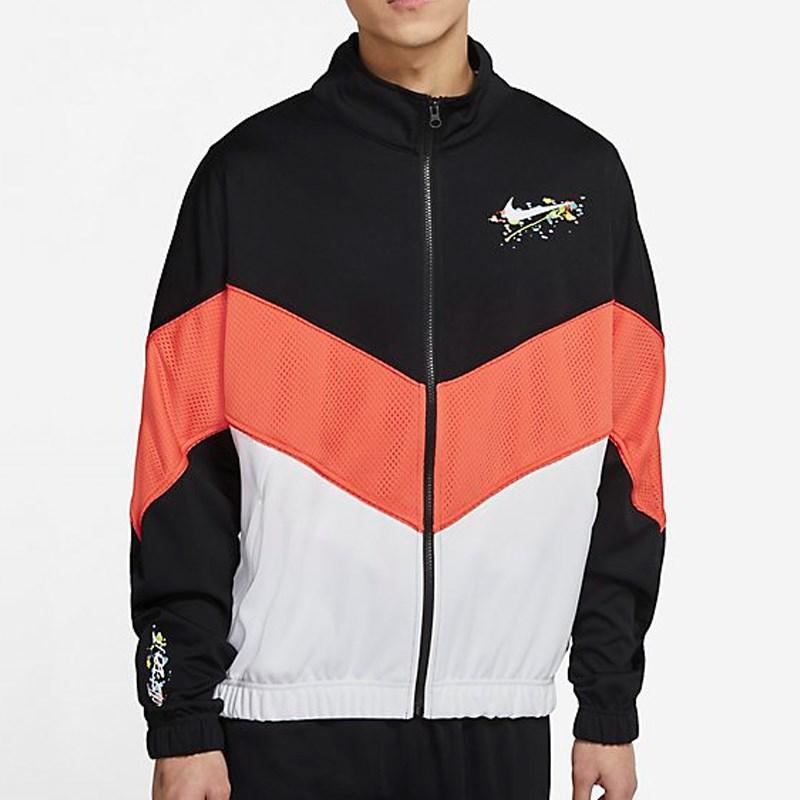 Nike Casual Woven Sport Zip-Up Jacket Men Jackets Black DJ5219-010